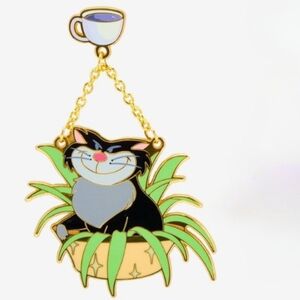 Disney Cats in Planters Lucifer Enamel Pin